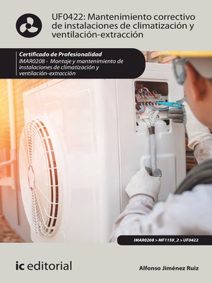 cover image of Mantenimiento correctivo de instalaciones de climatización y ventilación-extracción. IMAR0208